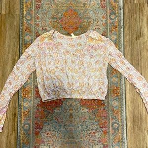 Billabong Long Sleeve Crop, Size M